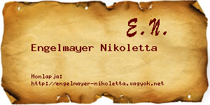 Engelmayer Nikoletta névjegykártya